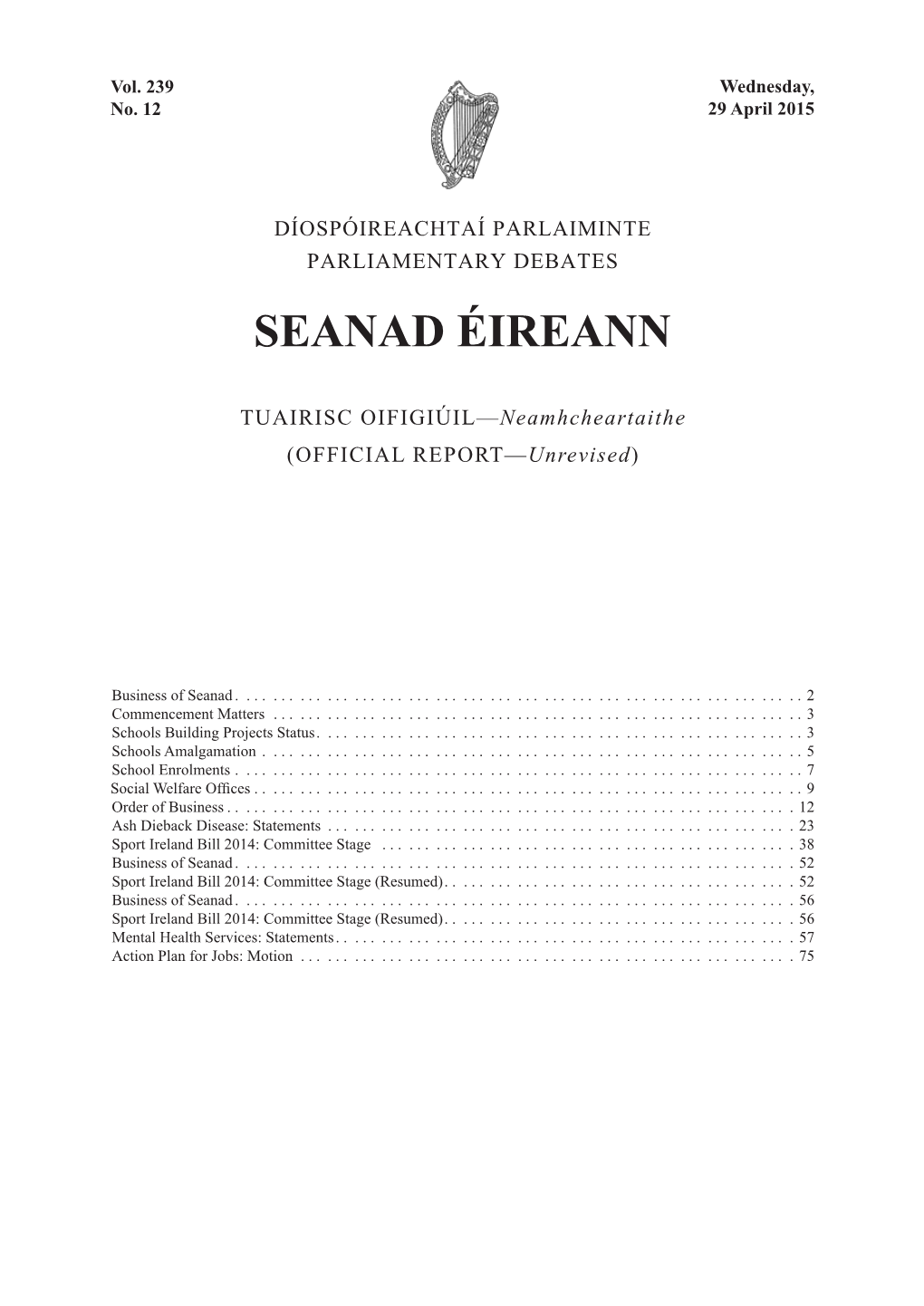 Seanad Éireann