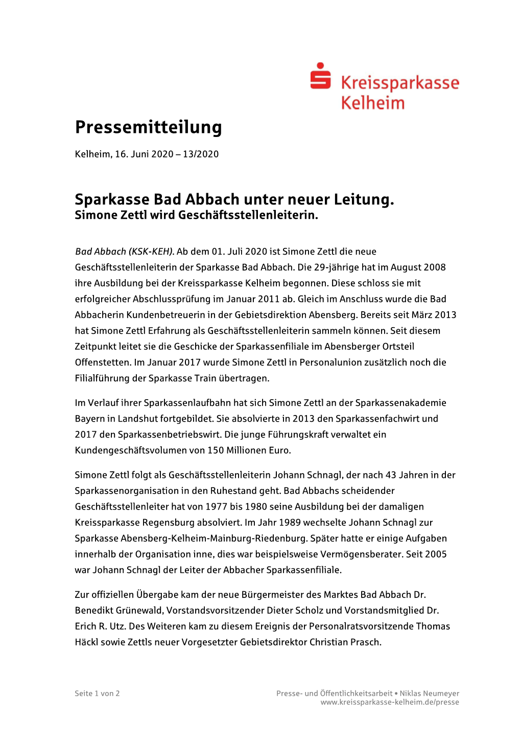 Pressemitteilung