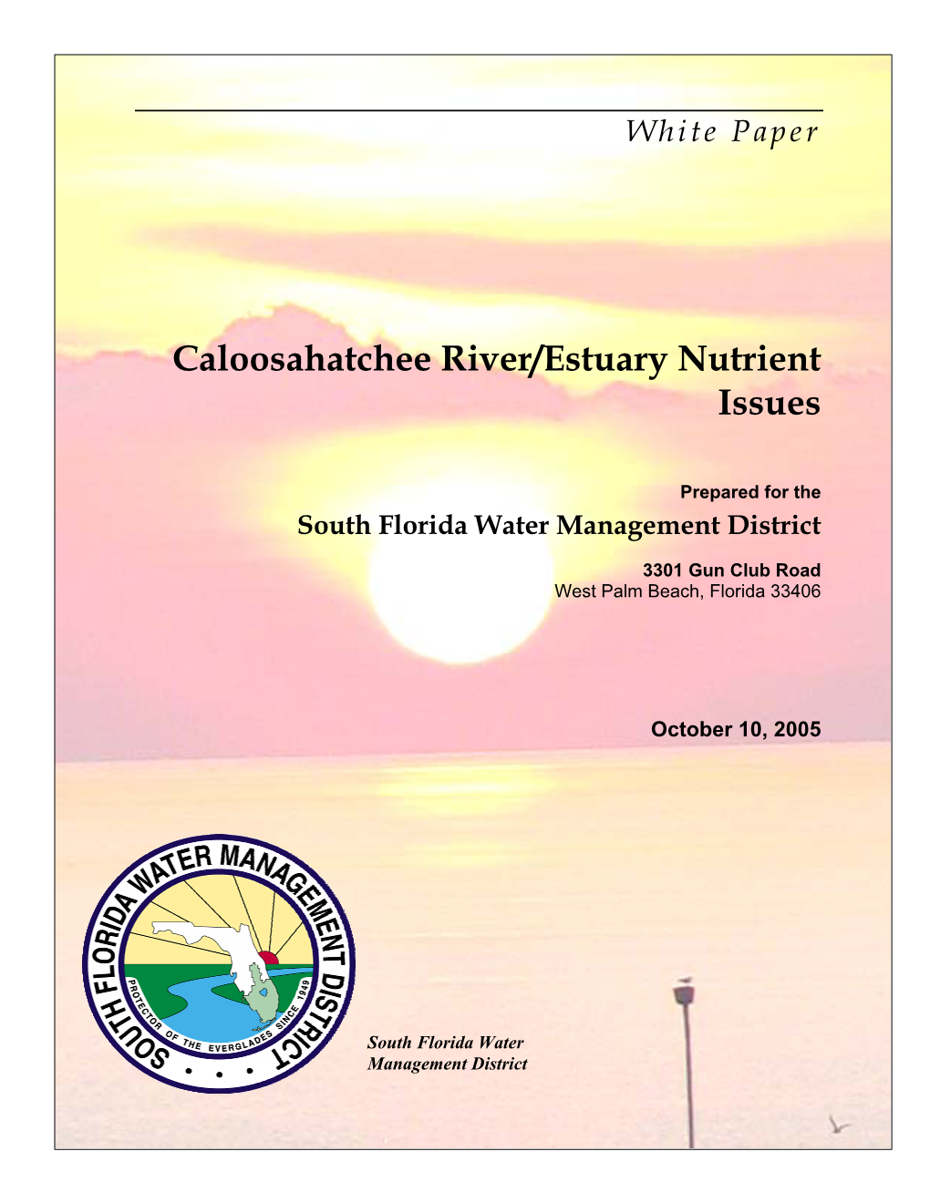 Caloosahatchee River/Estuary Nutrient Issues