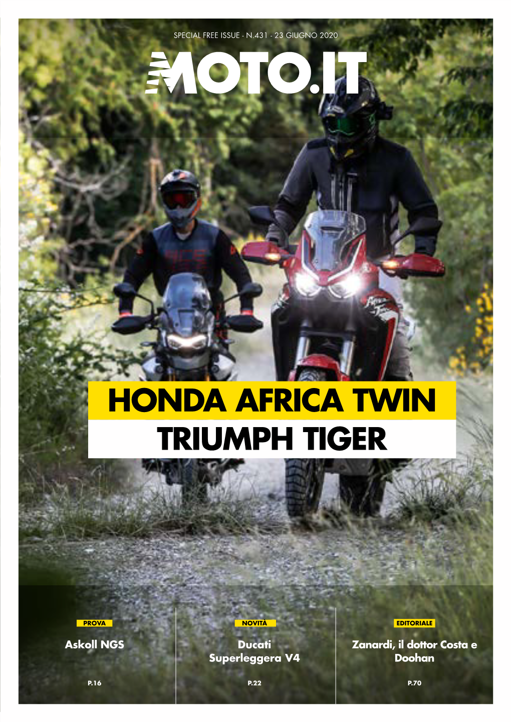 Honda Africa Twin Triumph Tiger