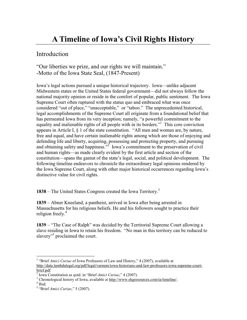 A Timeline of Iowa's Civil Rights History