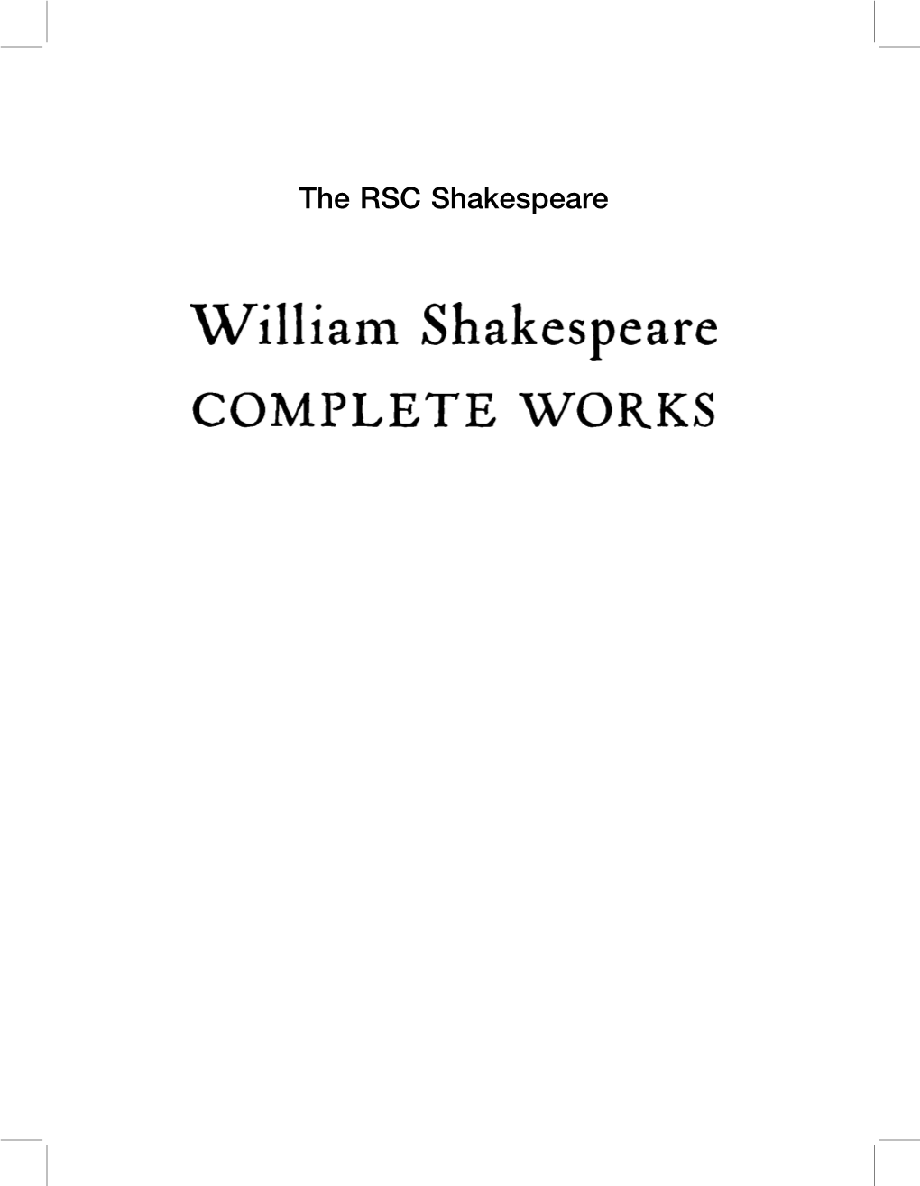 The RSC Shakespeare Associate Editors