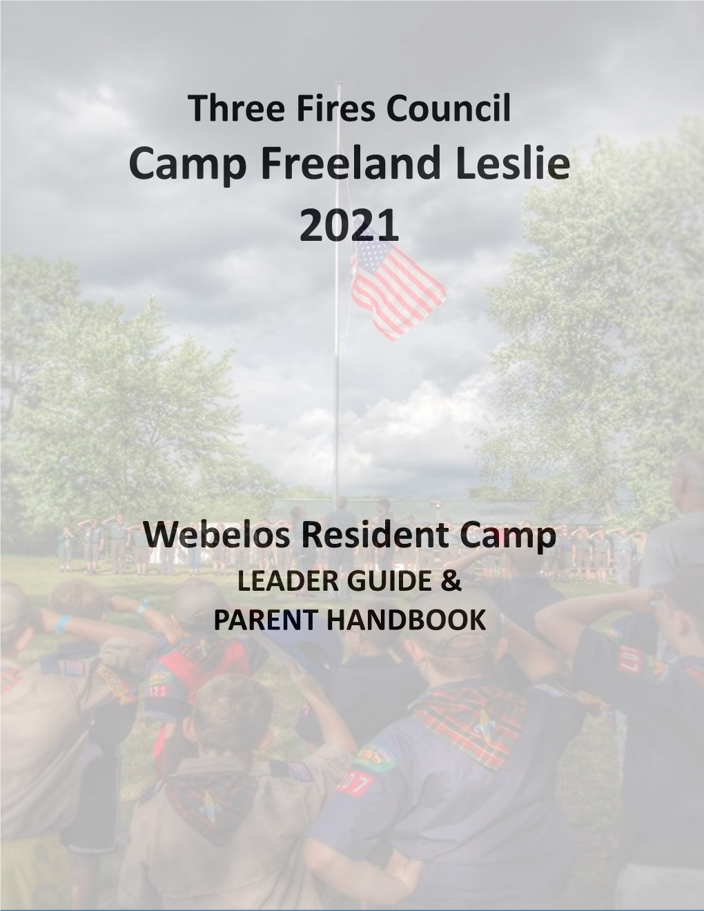 2021 CFL Webelos Parent & Leaders Guide