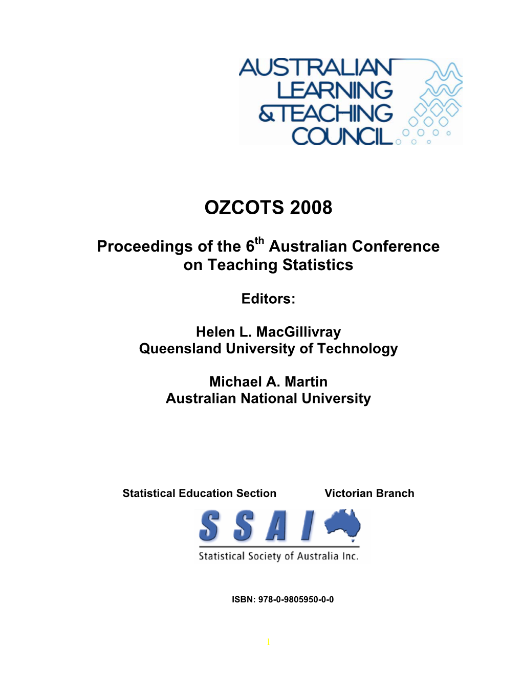 OZCOTS 2008 Proceedings
