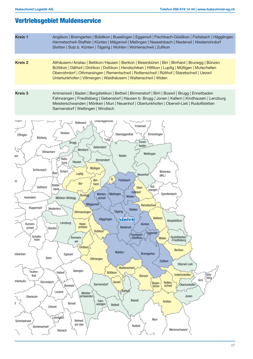 Vertriebsgebiet Muldenservice