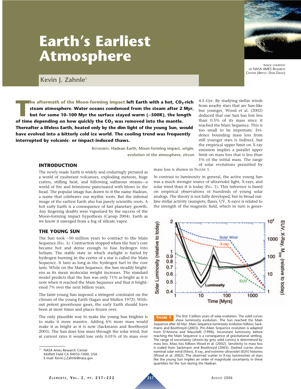 Earth's Earliest Atmosphere