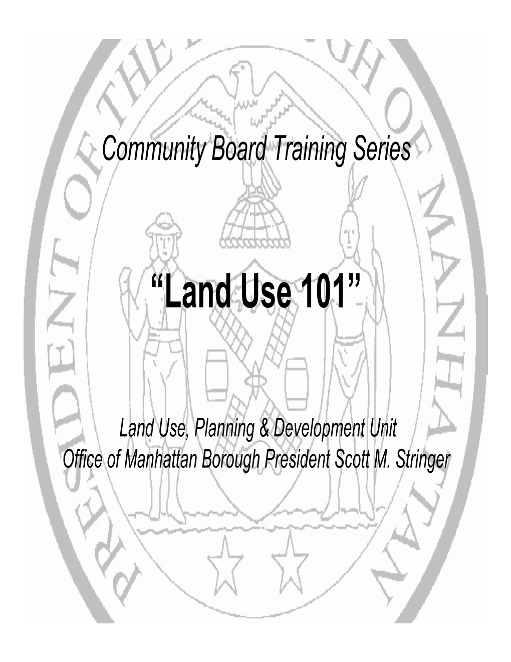 Land Use Training