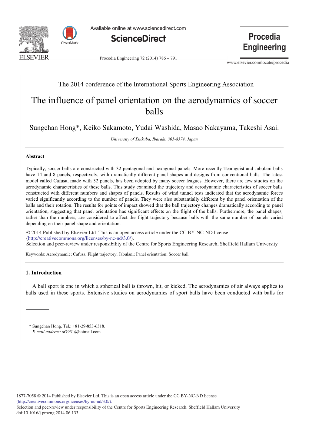 The Influence of Panel Orientation on the Aerodynamics of Soccer Balls