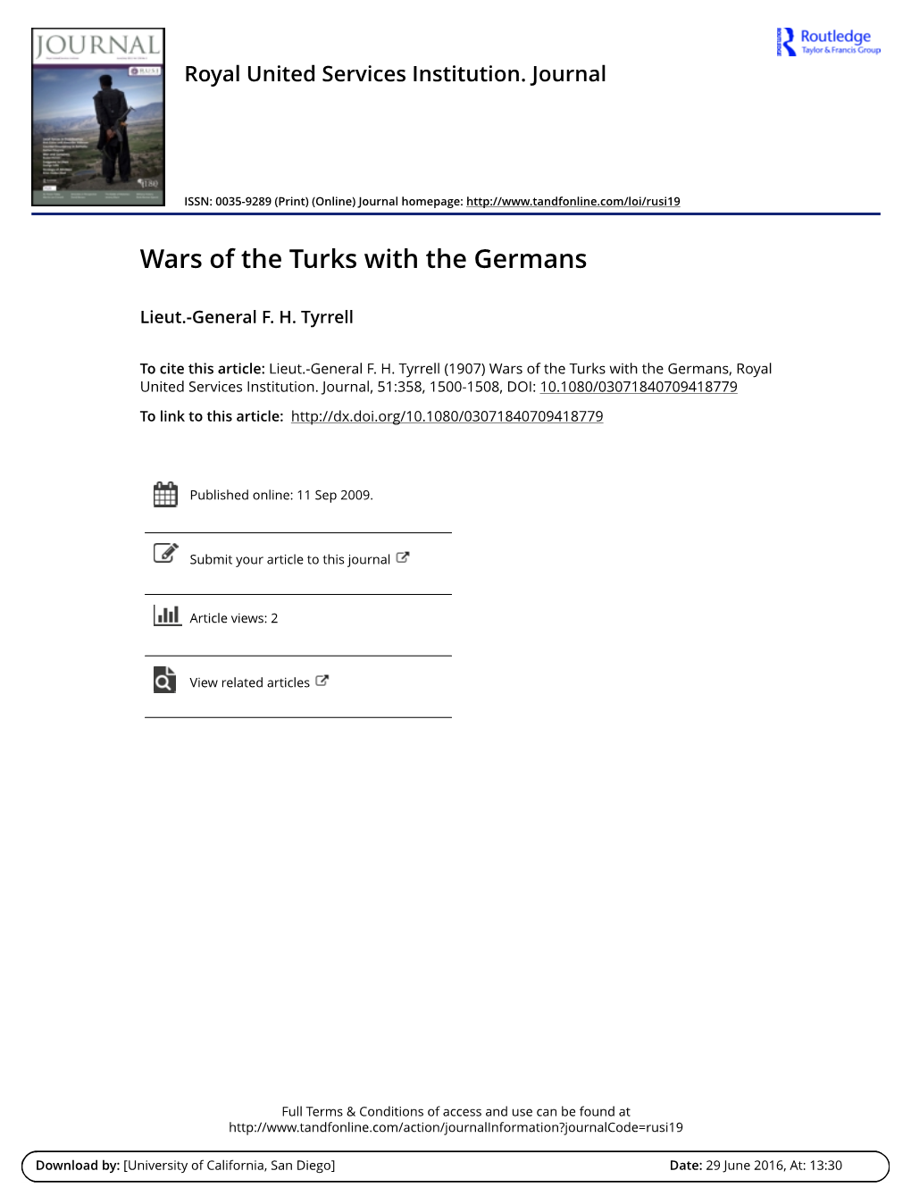Wars of the Turks with the Germans