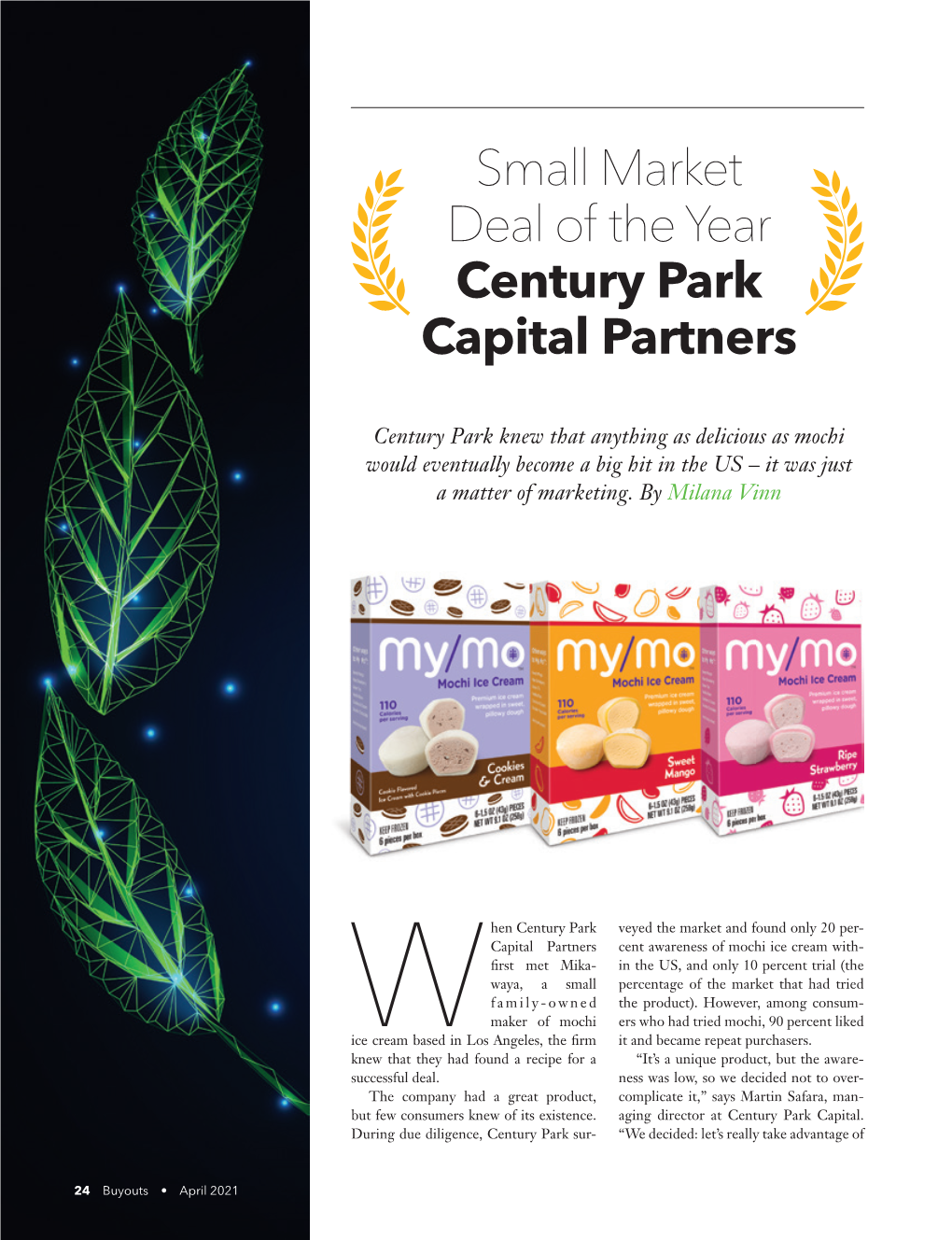 Small Market Deal of the Year Century Park Capital Partners