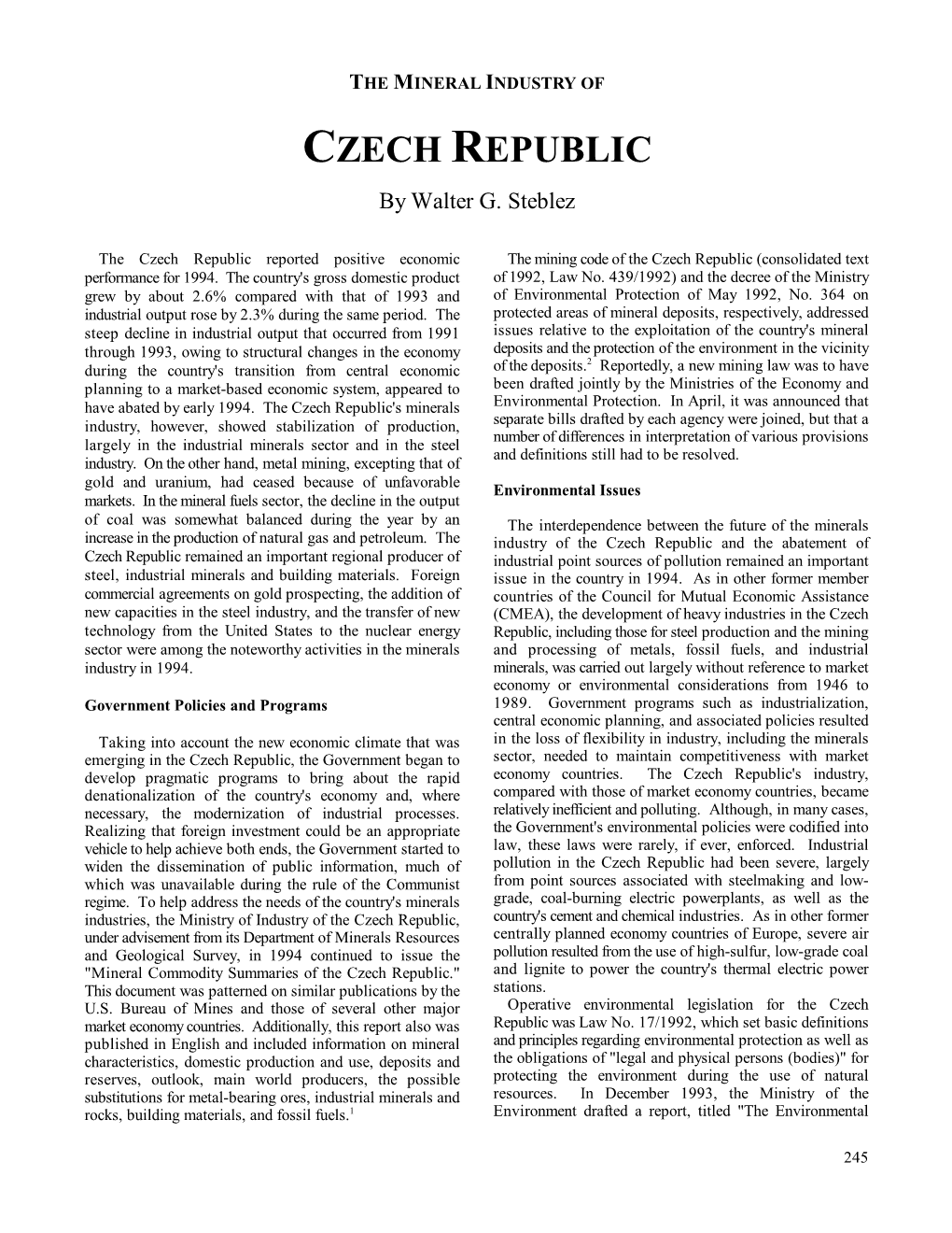 CZECH REPUBLIC by Walter G