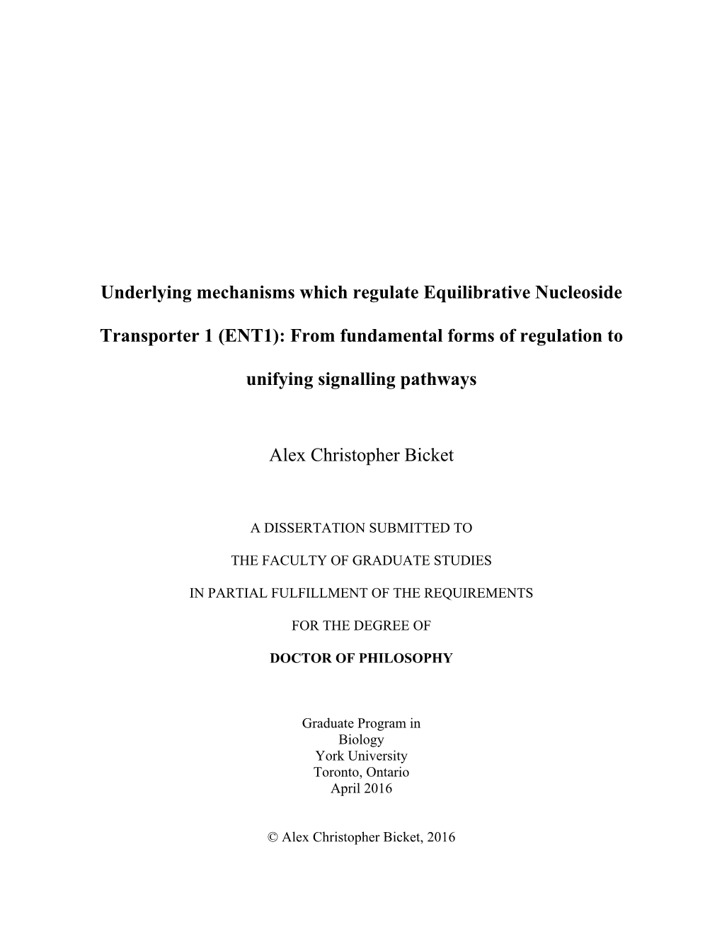 ENT1): from Fundamental Forms of Regulation To