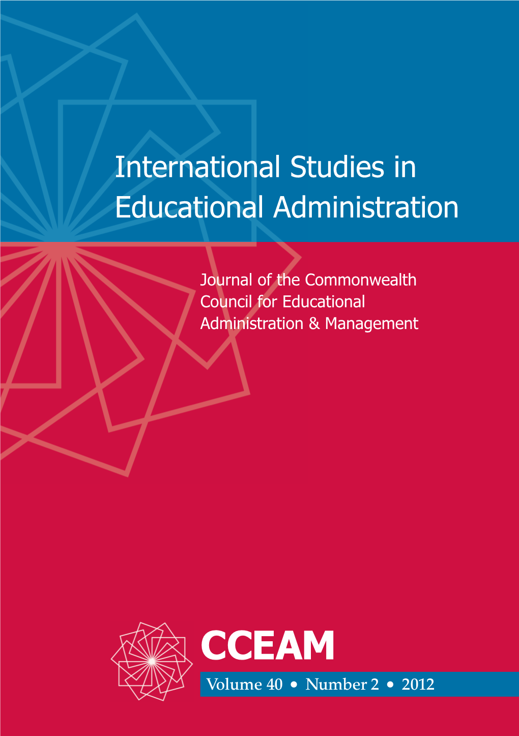 International Studies in Educational Administration 2012 Volume 40, No