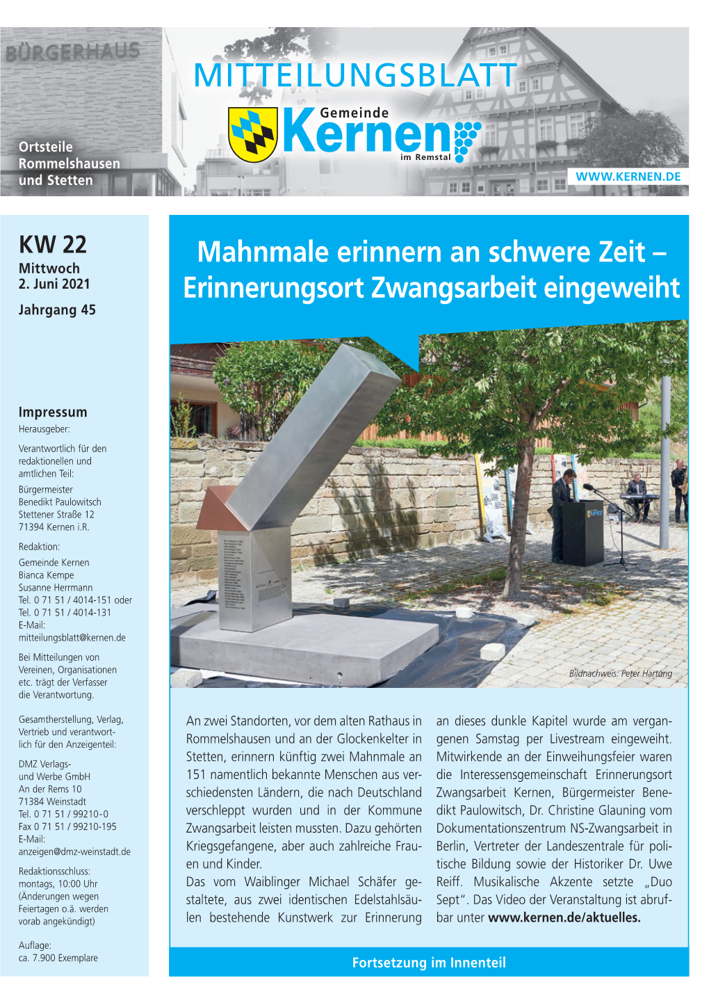 Mitteilungsblatt