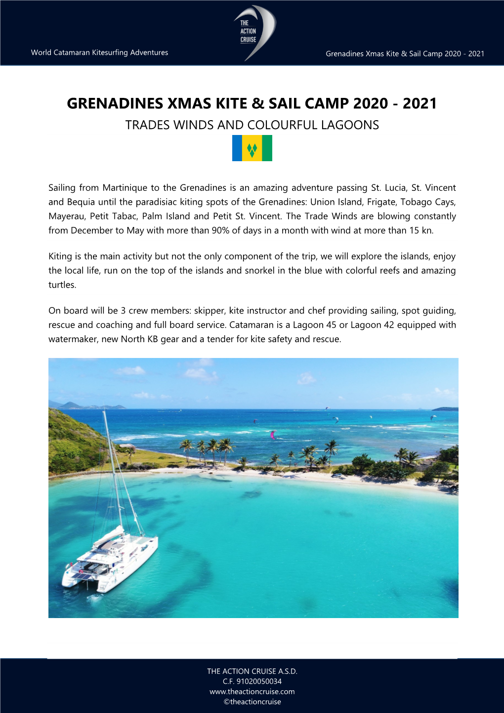 Grenadines Xmas Kite & Sail Camp 2020