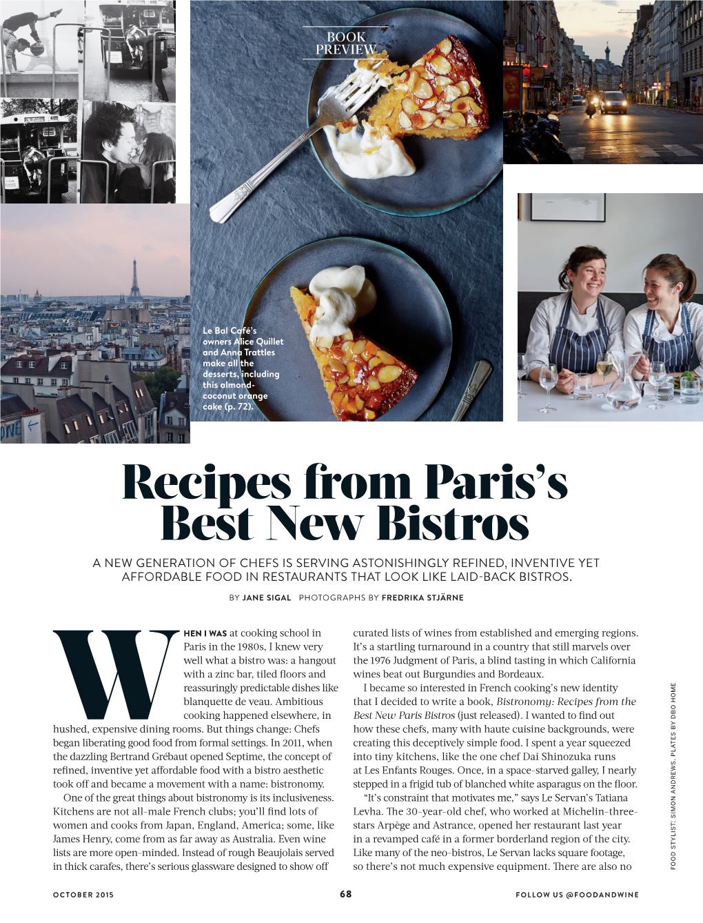 Recipes from the Best New Paris Bistros