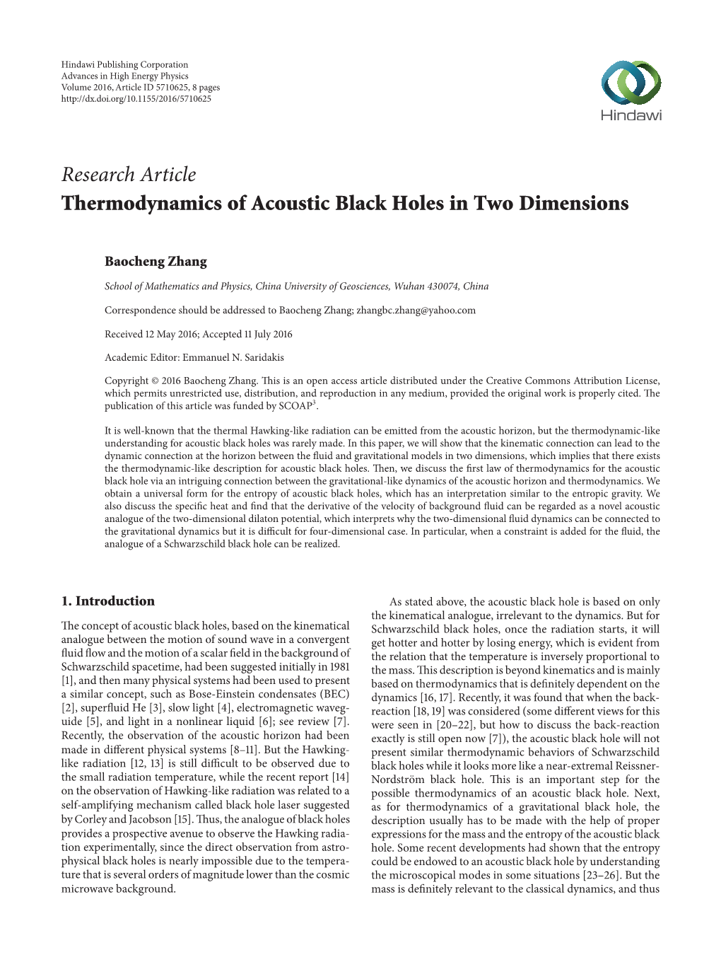 Thermodynamics of Acoustic Black Holes in Two Dimensions