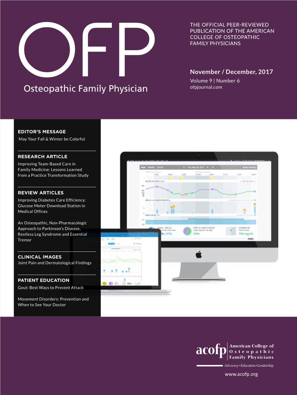 November / December, 2017 Volume 9 | Number 6 Ofpjournal.Com