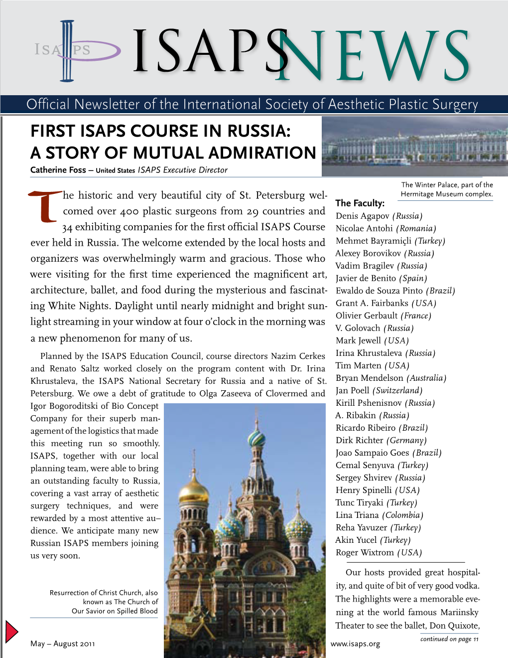 First Isaps Course in Russia: a Story of Mutual Admiration