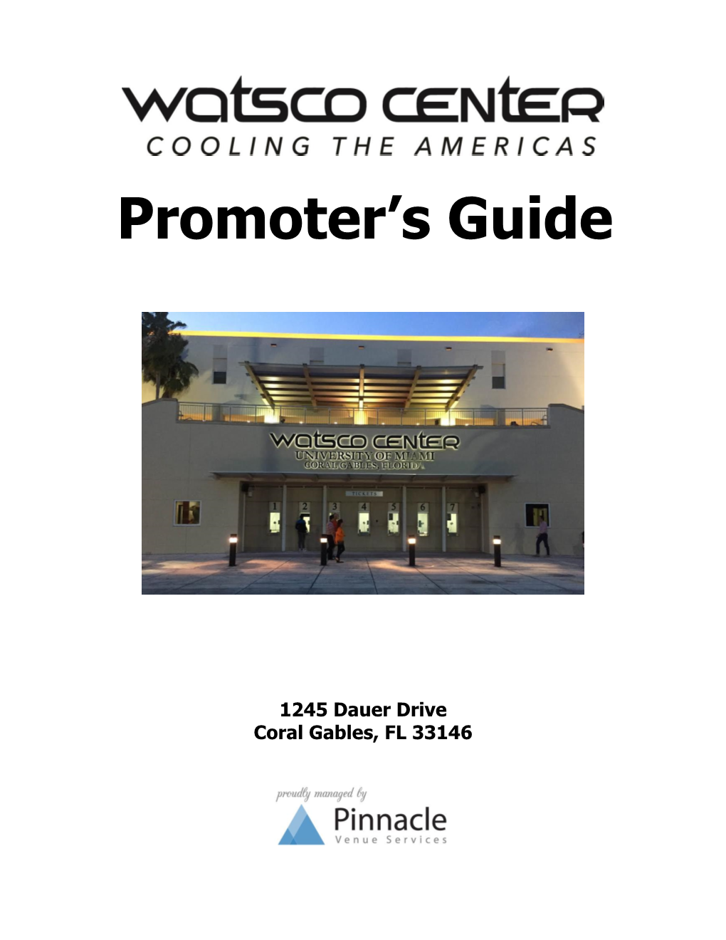 Promoter's Guide