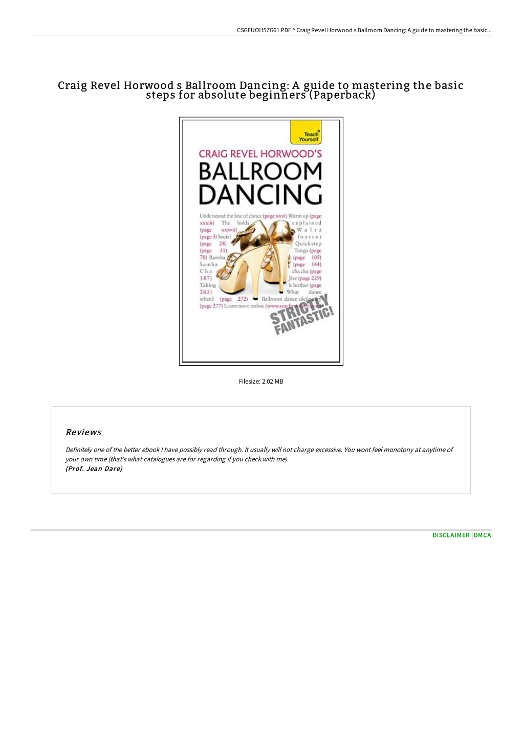 Download Ebook / Craig Revel Horwood S Ballroom Dancing: A