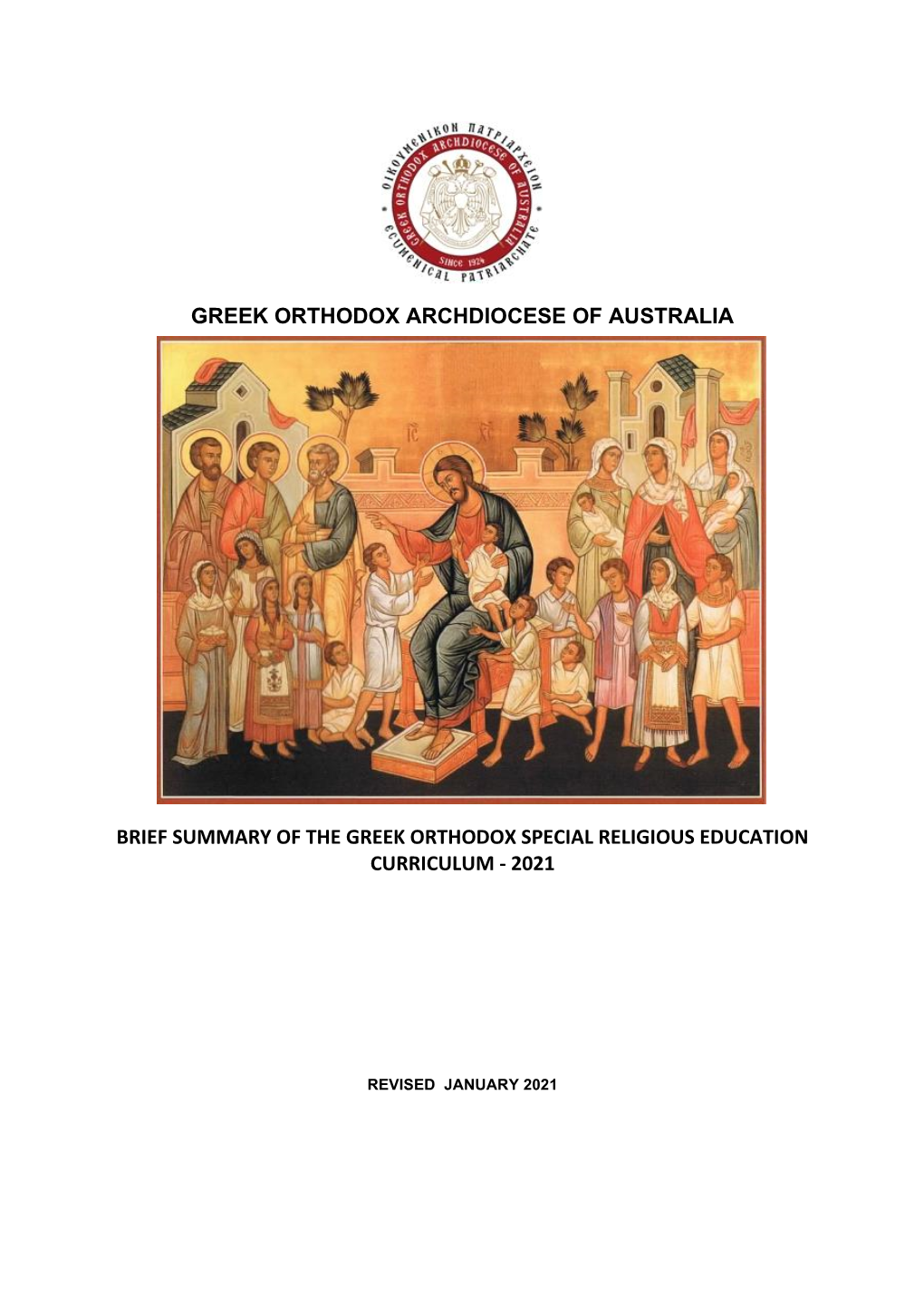 Go5 2021 Summary of Greek Orthodox Scripture Program and Calendar