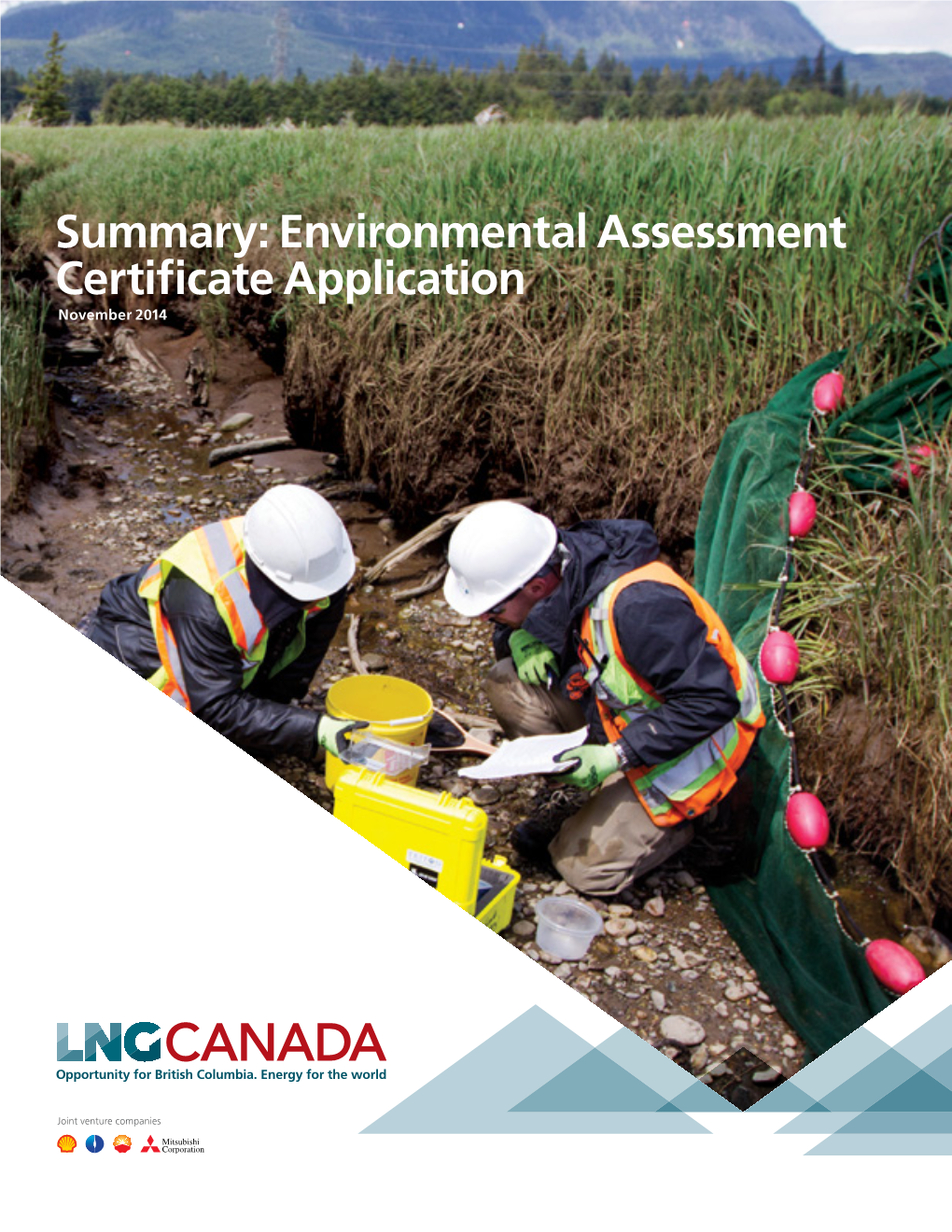 Summary: Environmental Assessment Certificate Application November 2014 PURPOSE of THIS DOCUMENT