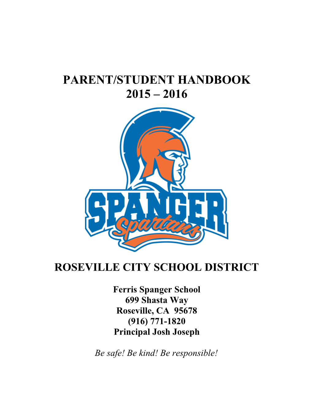 Parent/Student Handbook s2