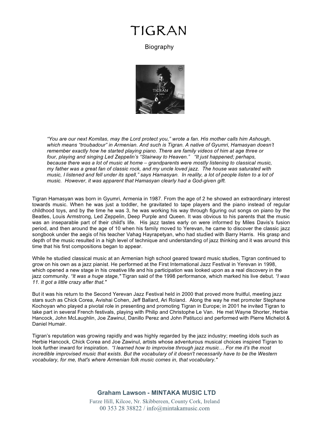 Tigran Biography Mar2011