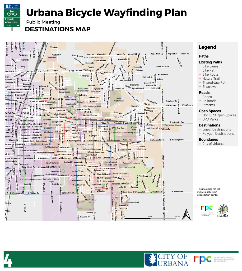 Urbana Bicycle Wayfinding Plan Destination Boards