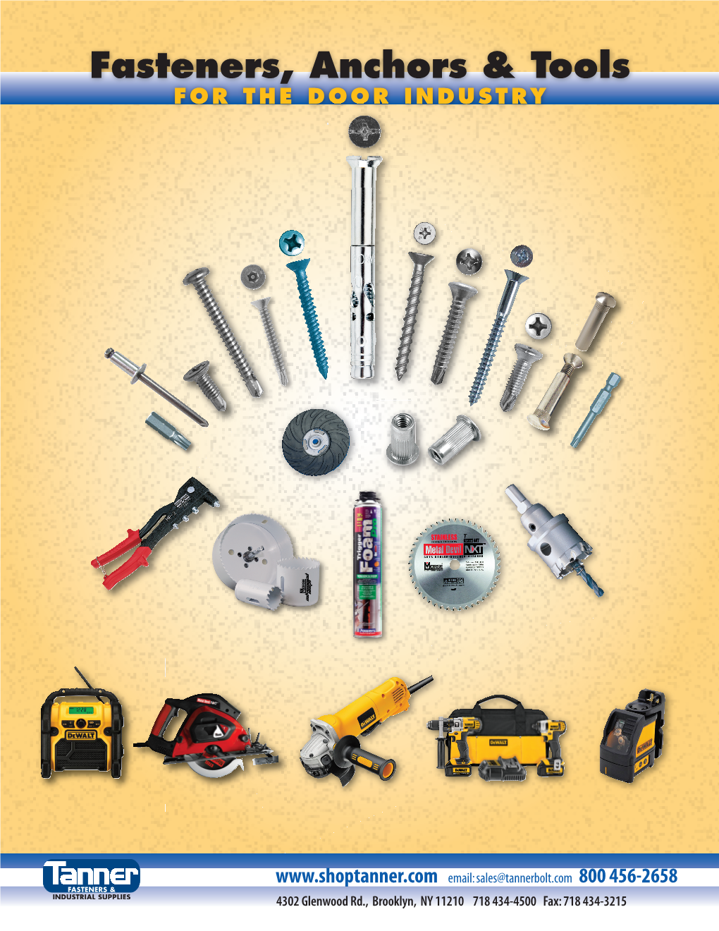Fasteners, Anchors & Tools