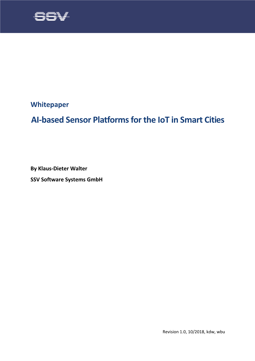 AI-Based Sensor Platforms for the Iot in Smart Cities