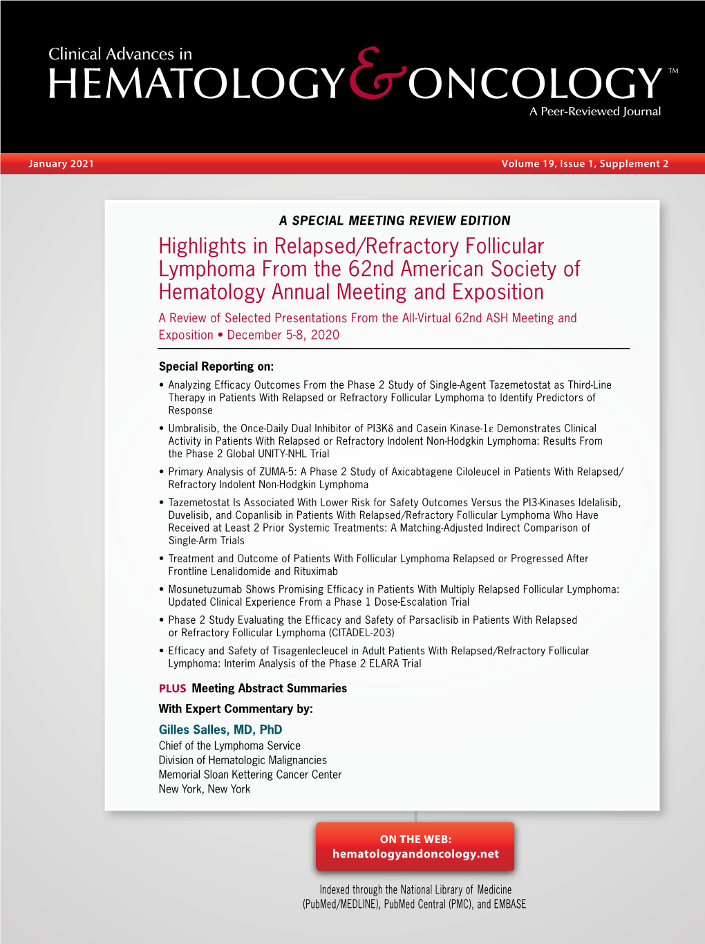 Highlights in Relapsed/Refractory Follicular Lymphoma from The