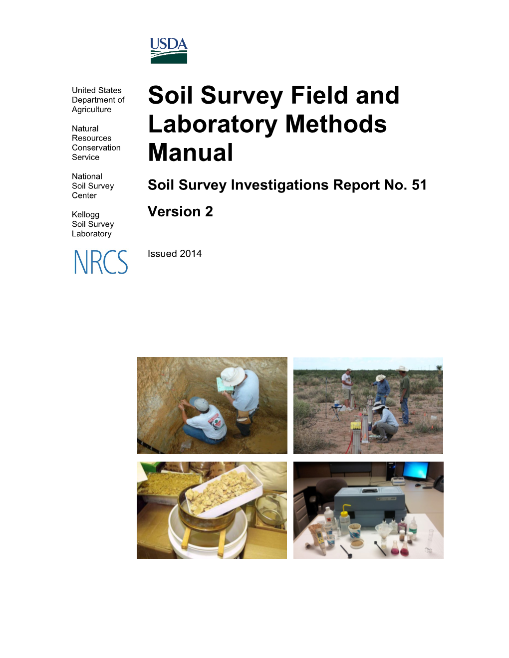 Soil Survey Field and Laboratory Methods Manual; Soil Survey