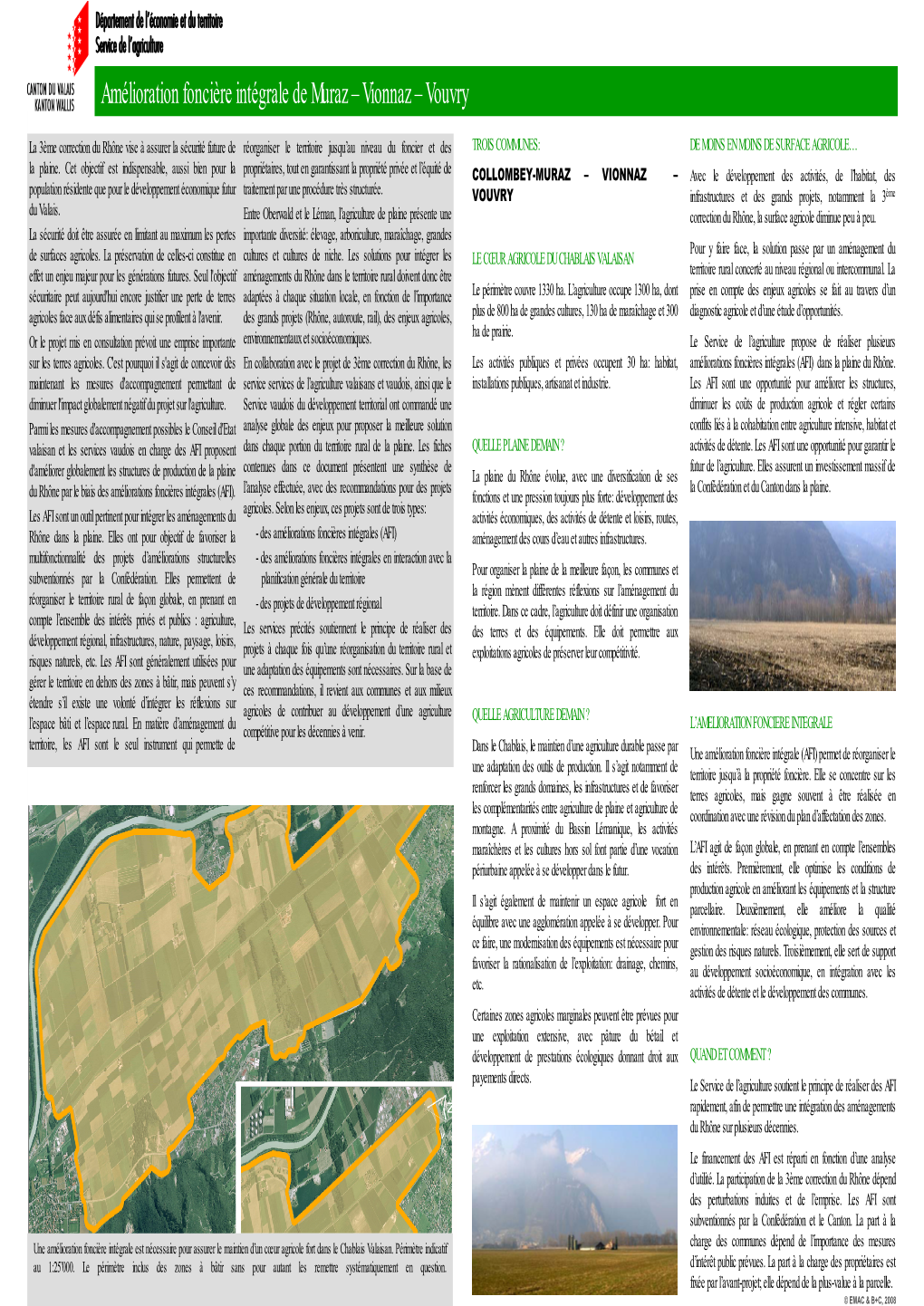 Amélioration Foncière Intégrale De Muraz – Vionnaz – Vouvry