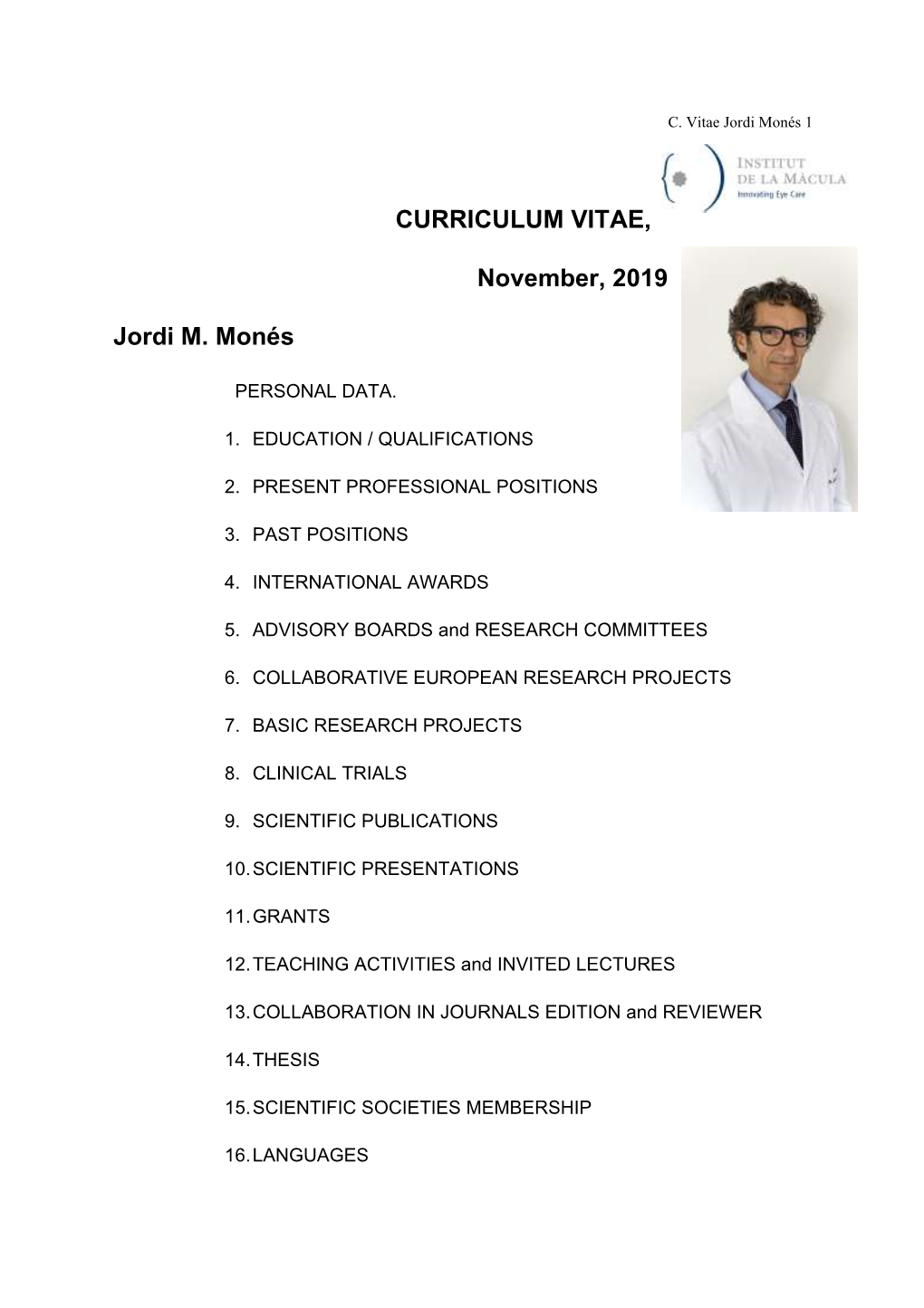 Curriculum Vitae