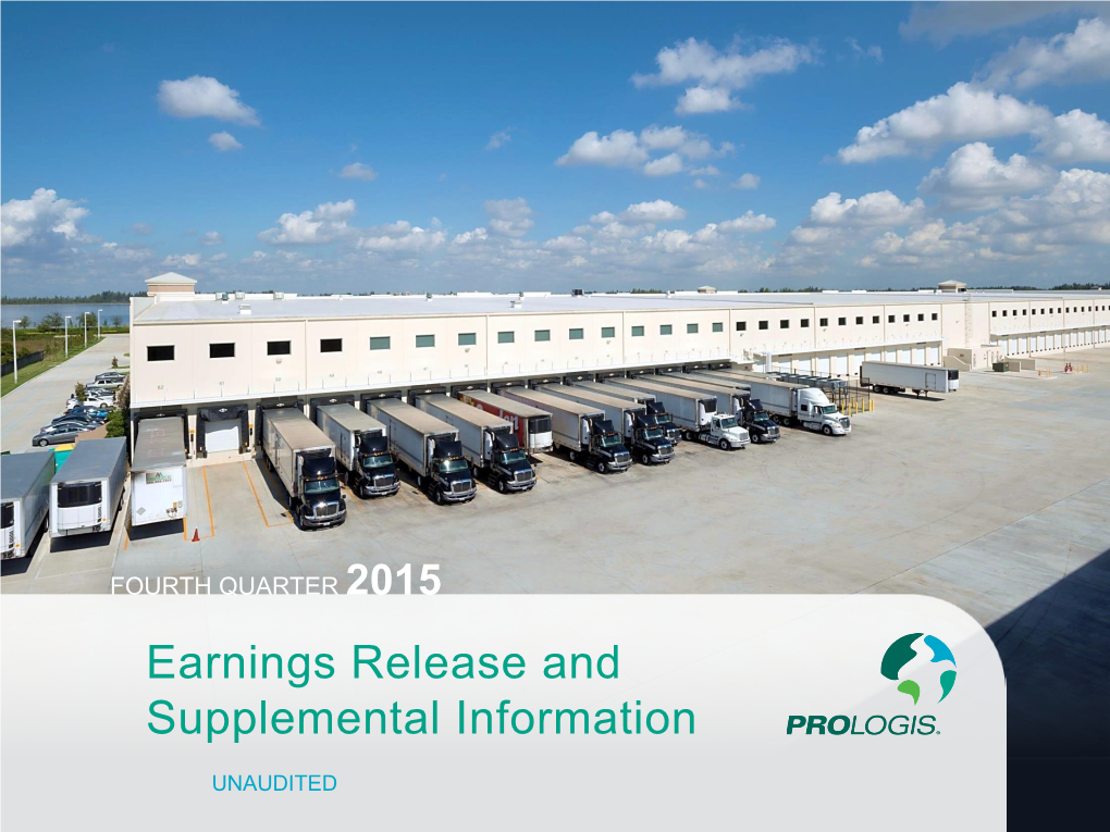 Earnings Release and Supplemental Information