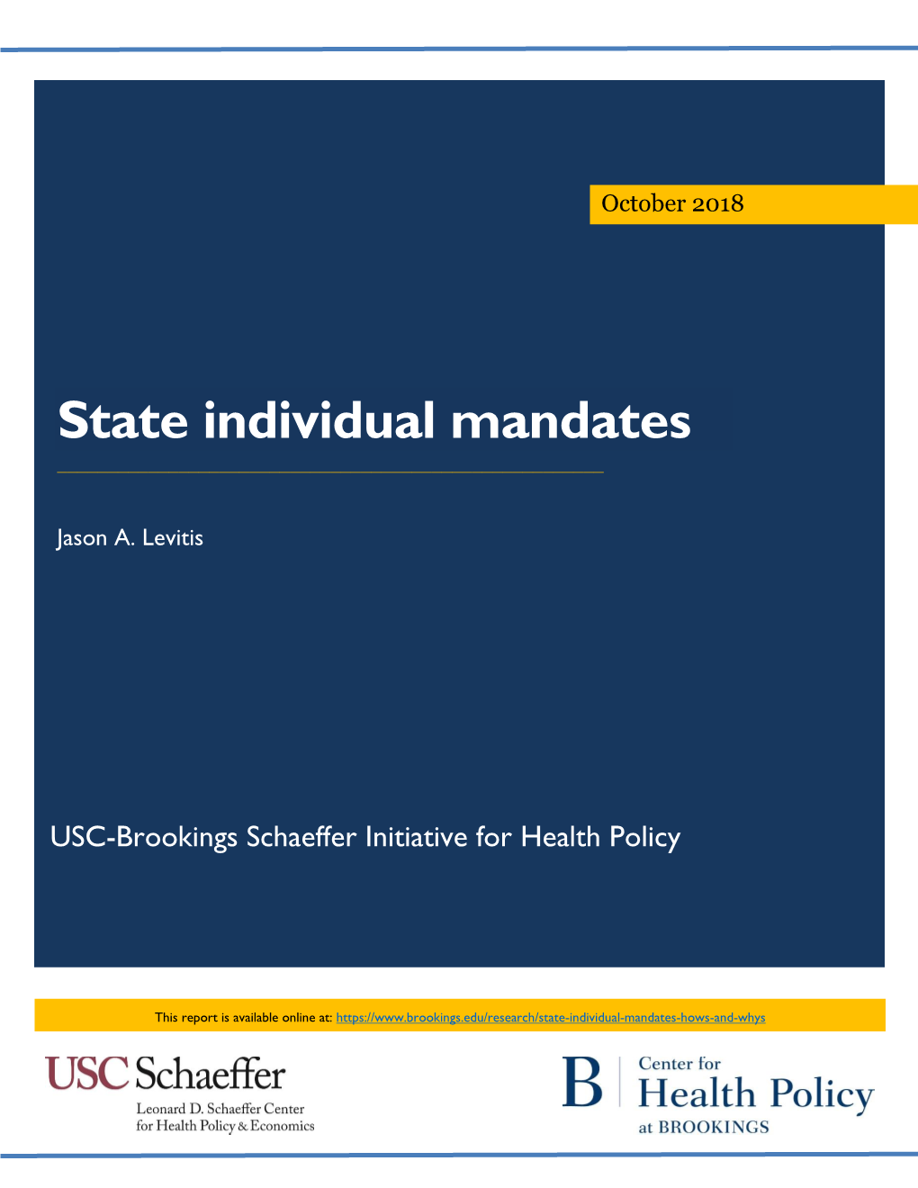 State Individual Mandates ______