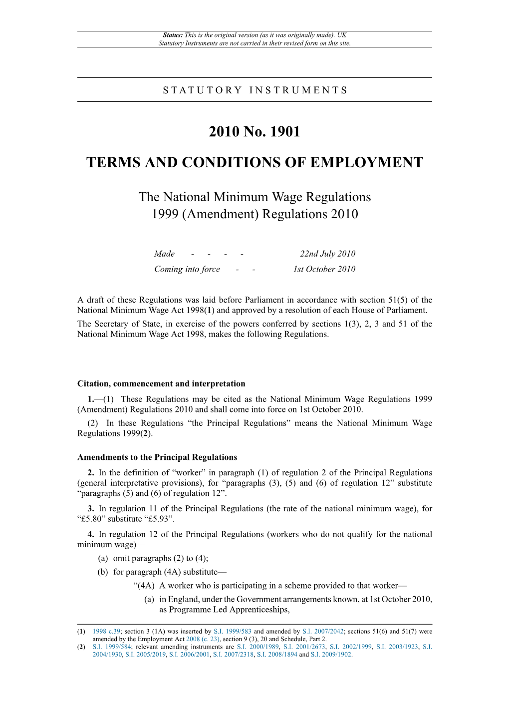 Regulations 2010