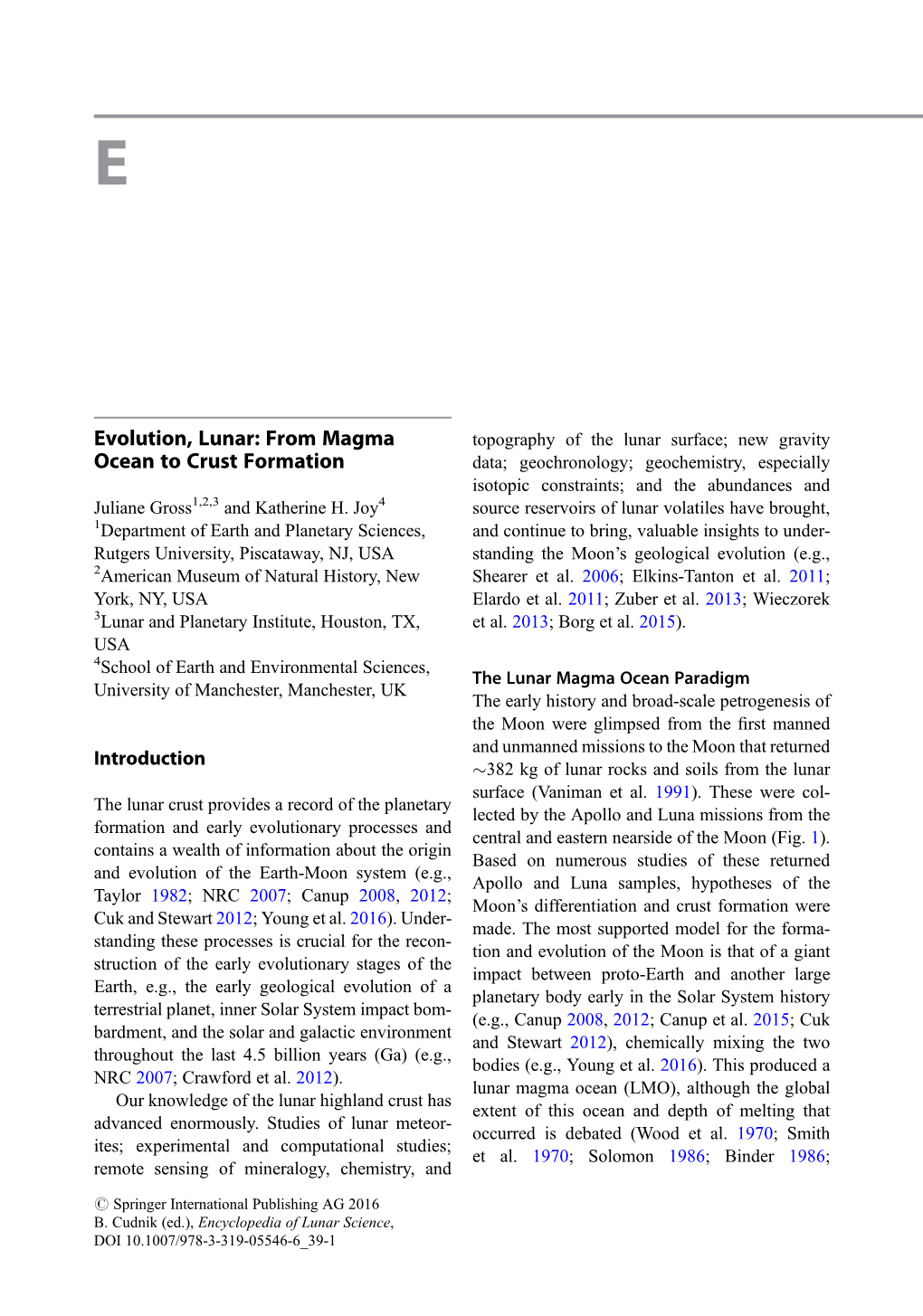 From Magma Ocean to Crust Formation