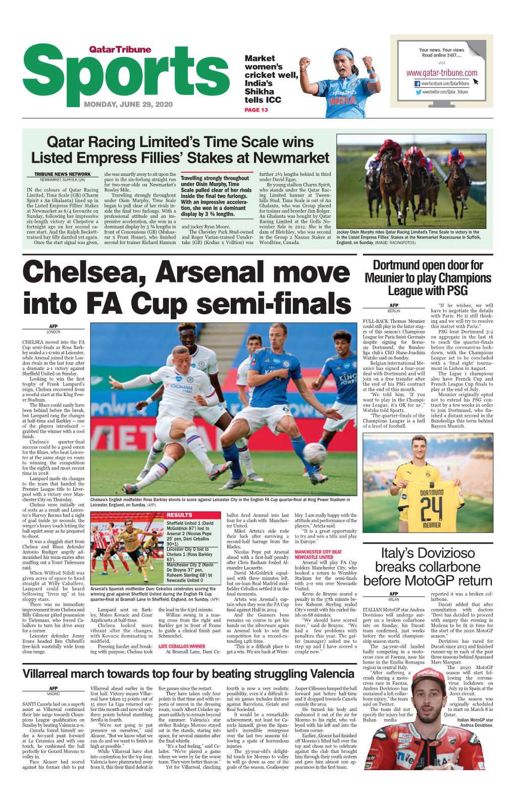 Chelsea, Arsenal Move Into Fa Cup Semi-Finals