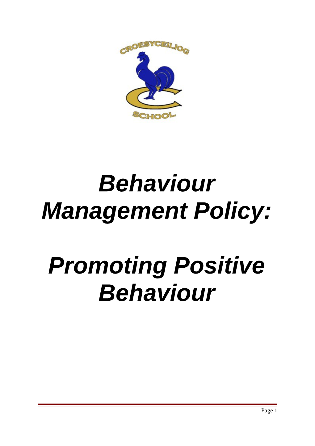 Behaviour Management Policy s3