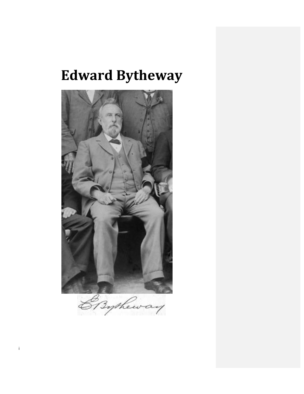 Edward Bytheway