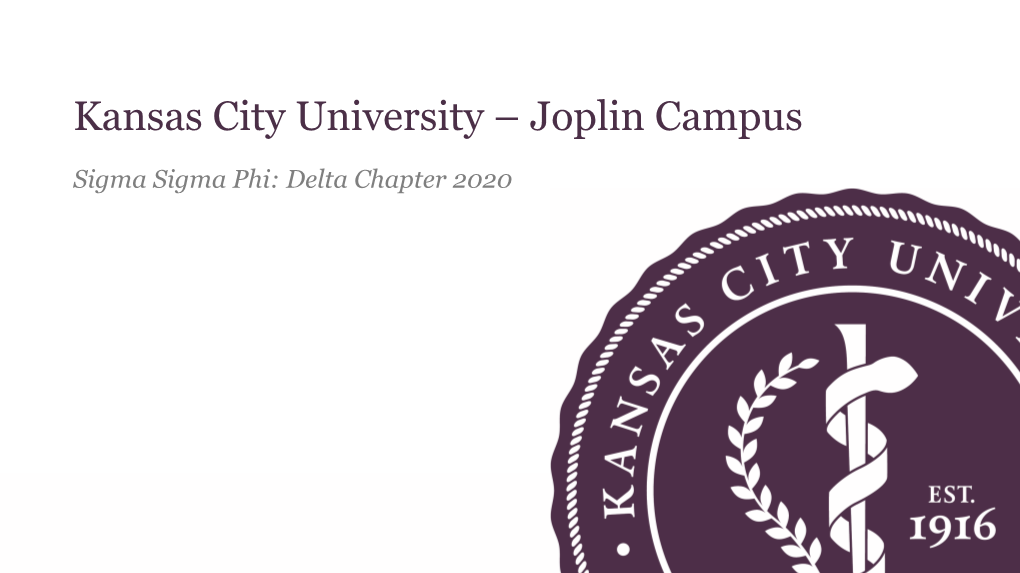 Kansas City University – Joplin Campus
