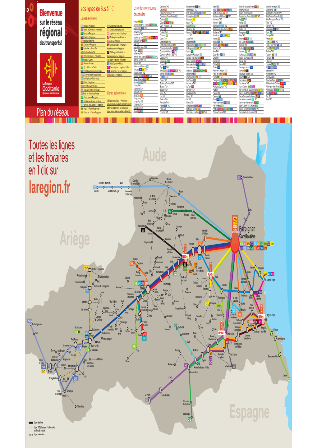 Carte Ligne Bus PO