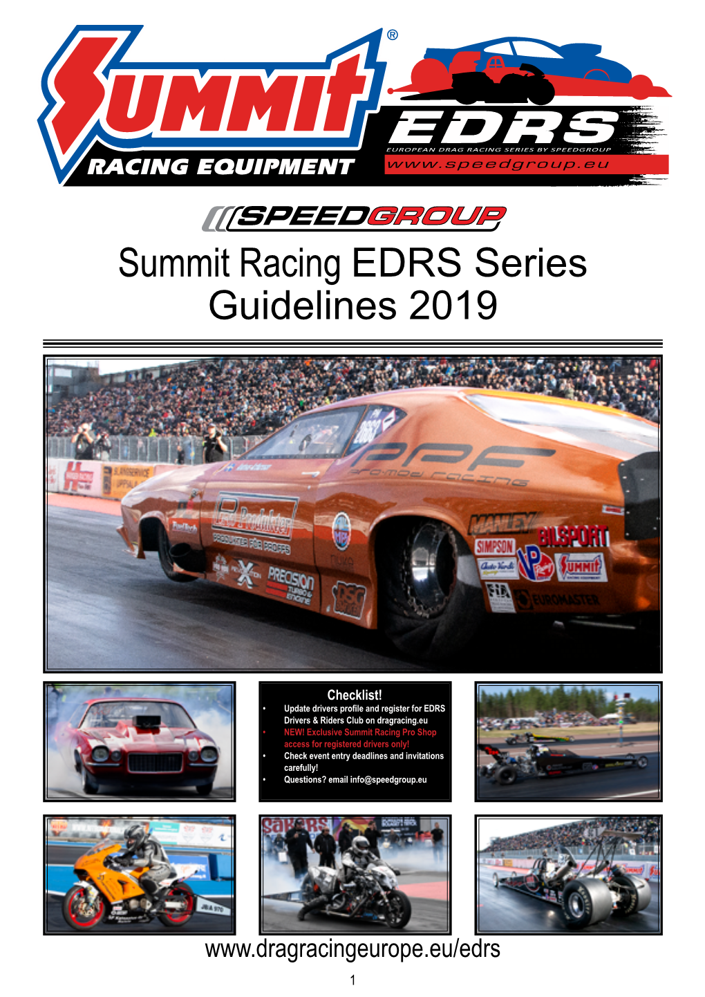 Summit Racing EDRS Series Guidelines 2019