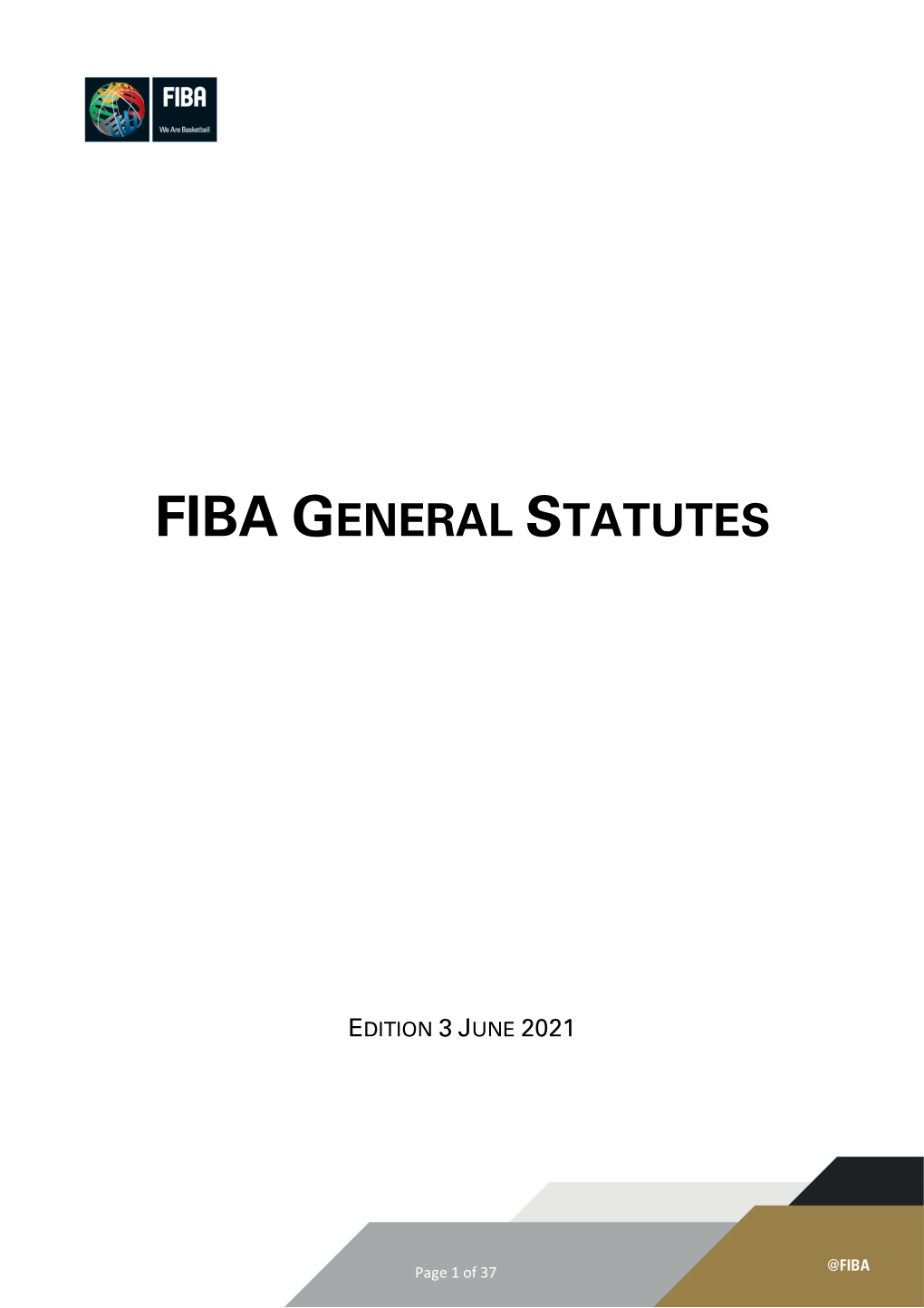 FIBA General Statutes 2021