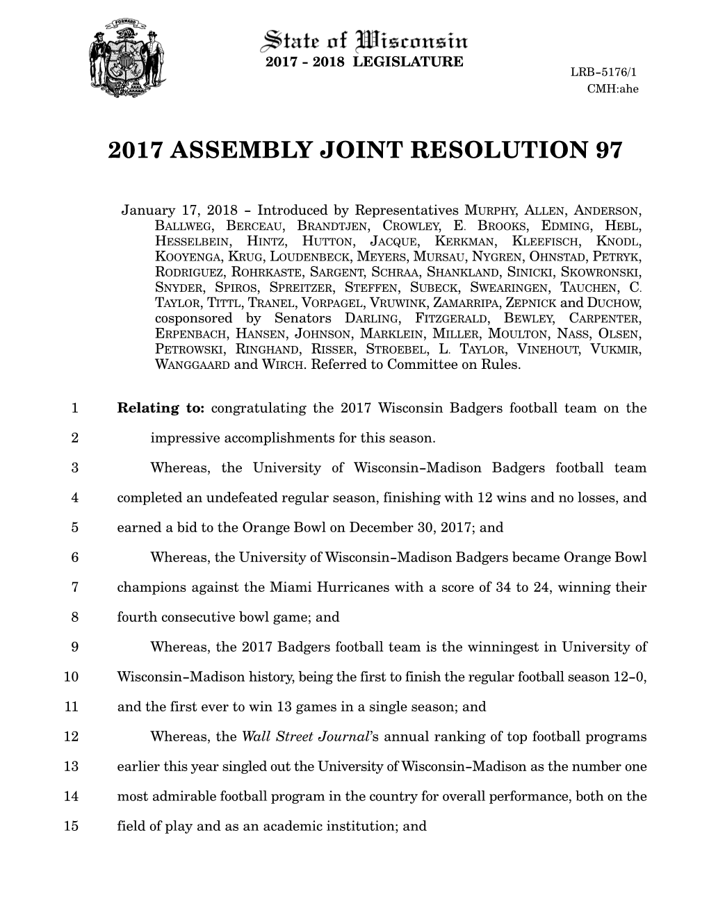 2017 Assembly Joint Resolution 97