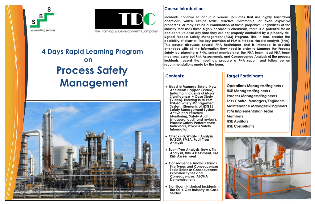 Process Safety Management (PSM) Program