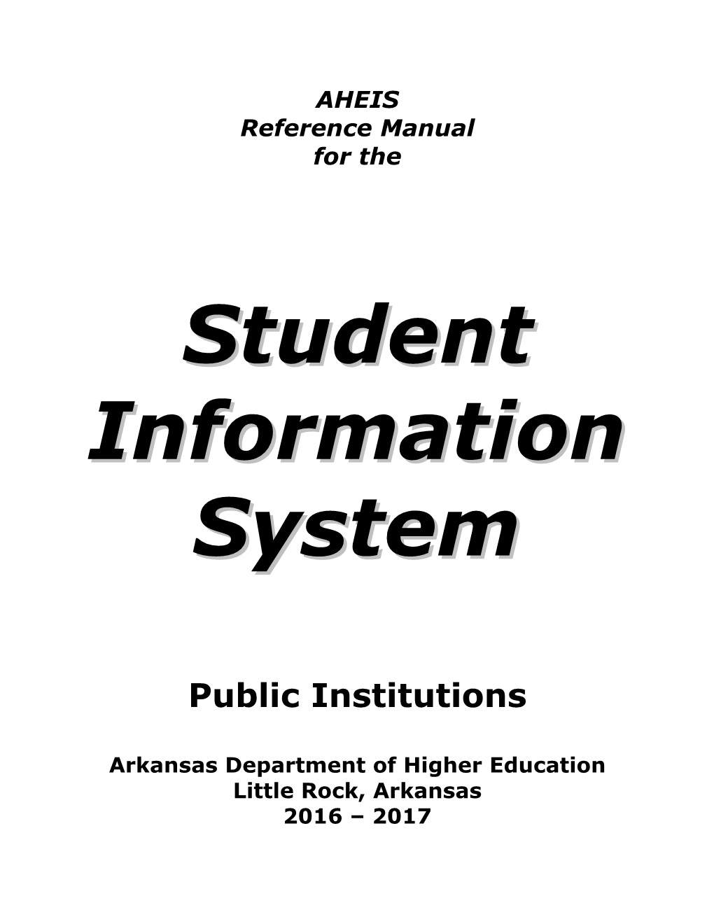 Student Informatio Nn System
